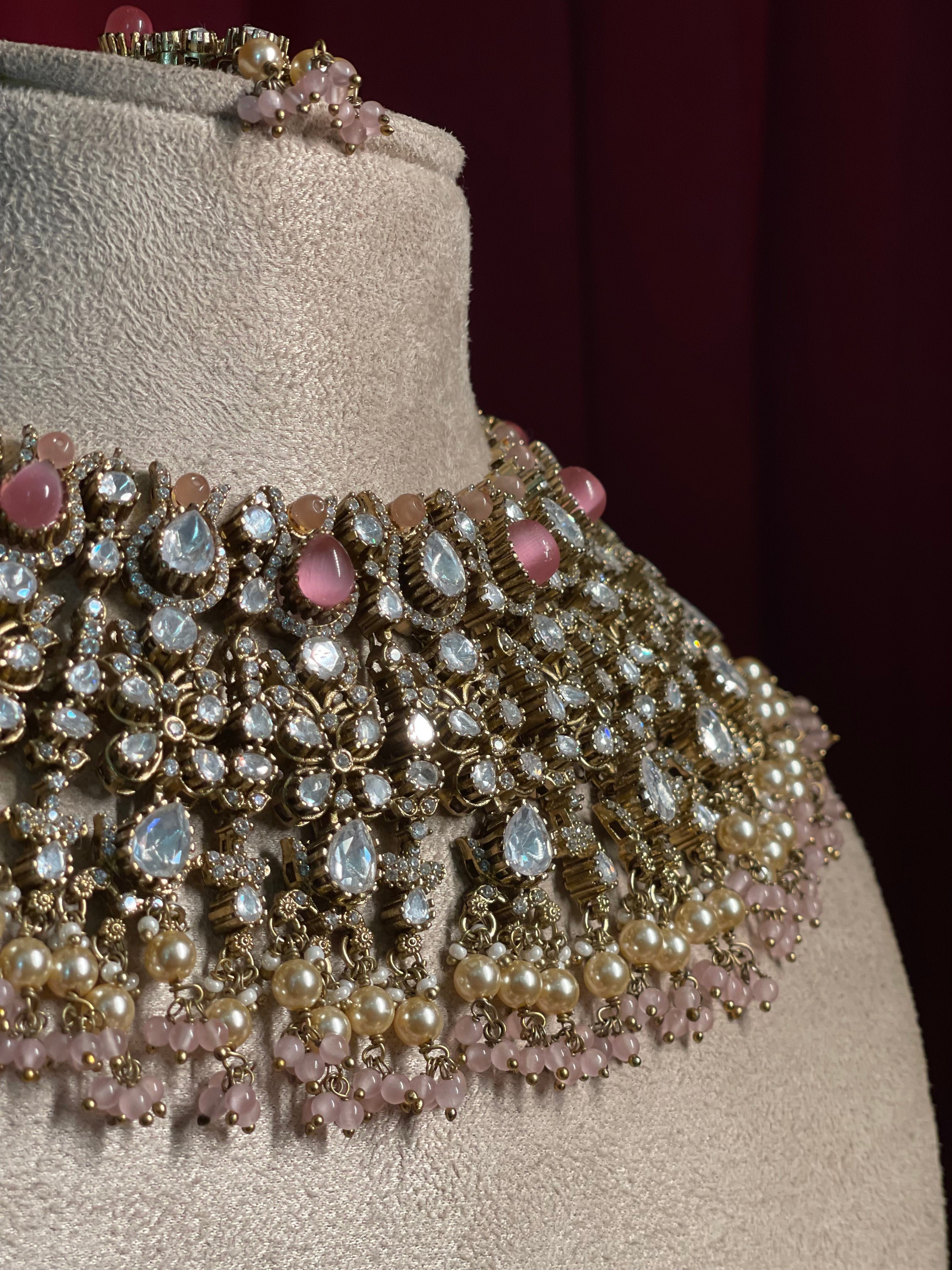Rose Quartz Polki Bridal