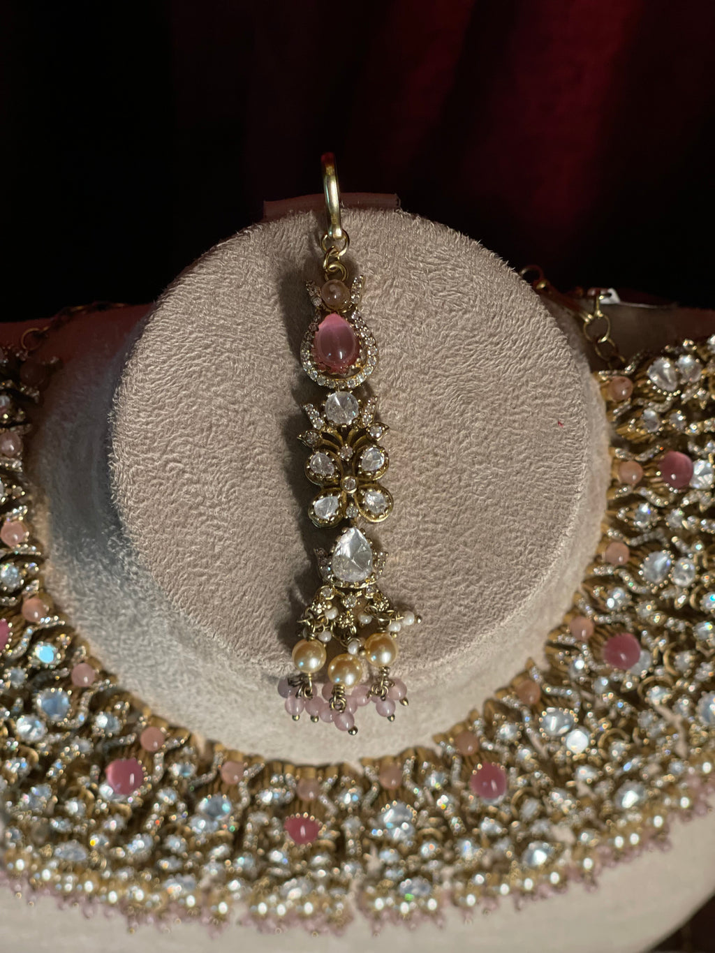 Rose Quartz Polki Bridal