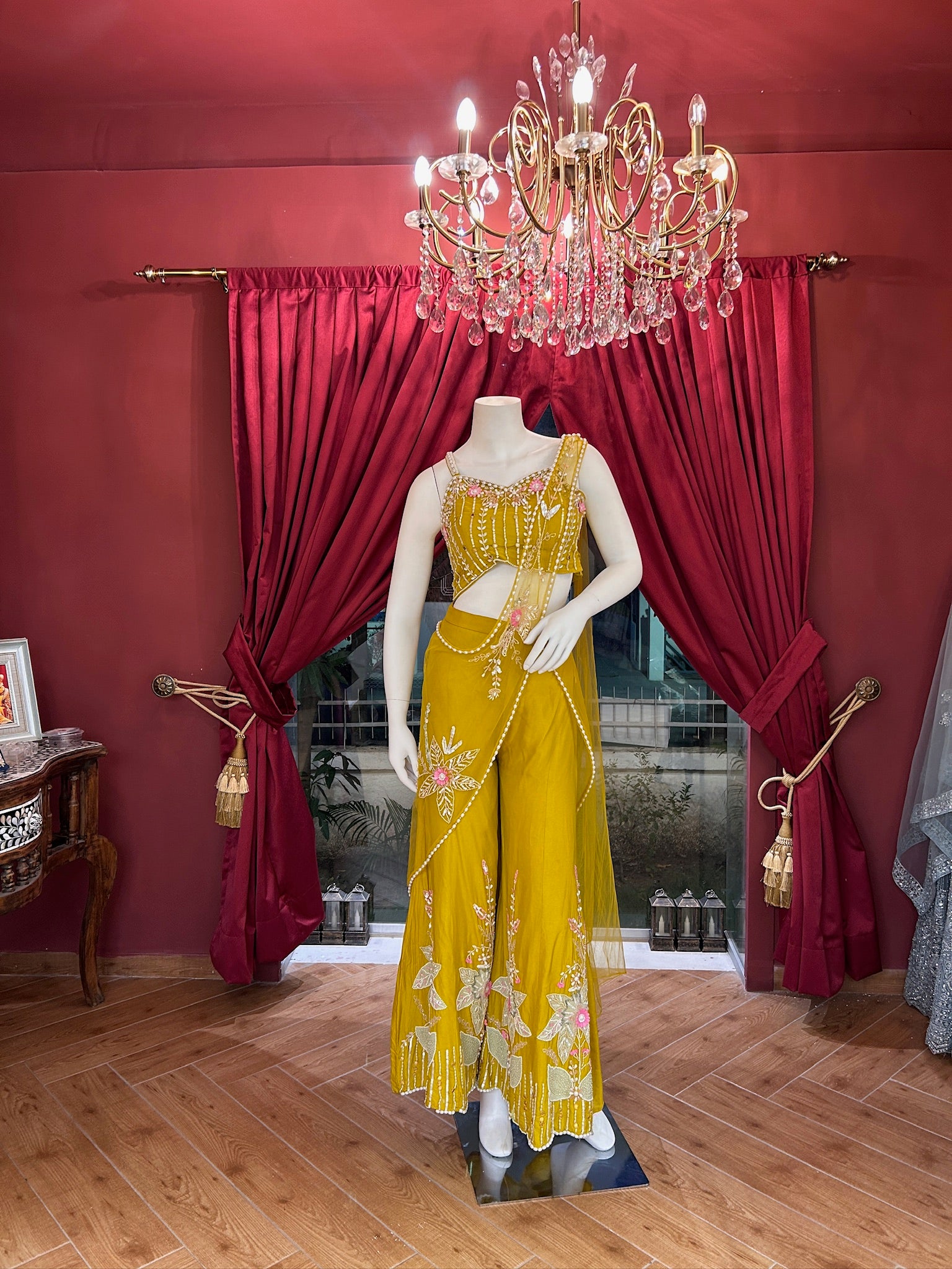 Yellow Work Palazzo Set