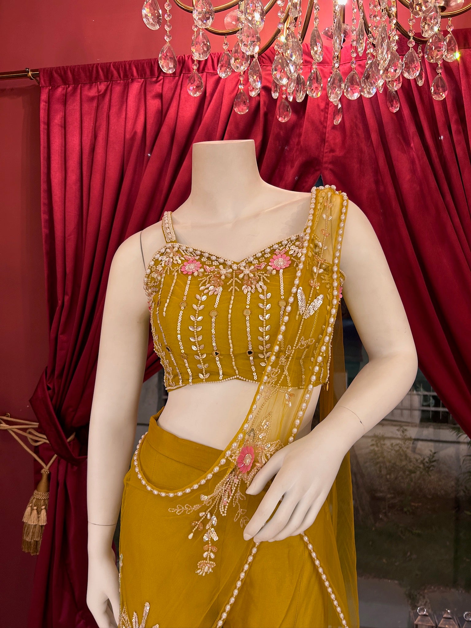 Yellow Work Palazzo Set
