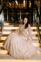 Champagne shimmer Elegance Lehenga