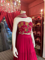 Floral Corset Sea Shell Lehenga Set X Orepiya