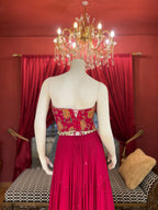 Floral Corset Sea Shell Lehenga Set X Orepiya
