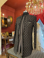 Black Jodhpuri With Silver Embroidery