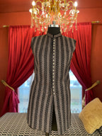 Black Jodhpuri With Silver Embroidery