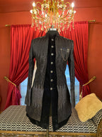 Black Jodhpuri with Metallic Embellished Ombre