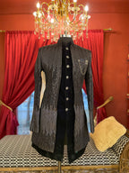 Black Jodhpuri with Metallic Embellished Ombre