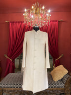 Ivory Tonal Sequin Sherwani