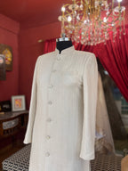 Ivory Tonal Sequin Sherwani