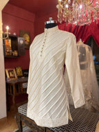 Ivory Jodhpuri Style Bandhgala with Koti