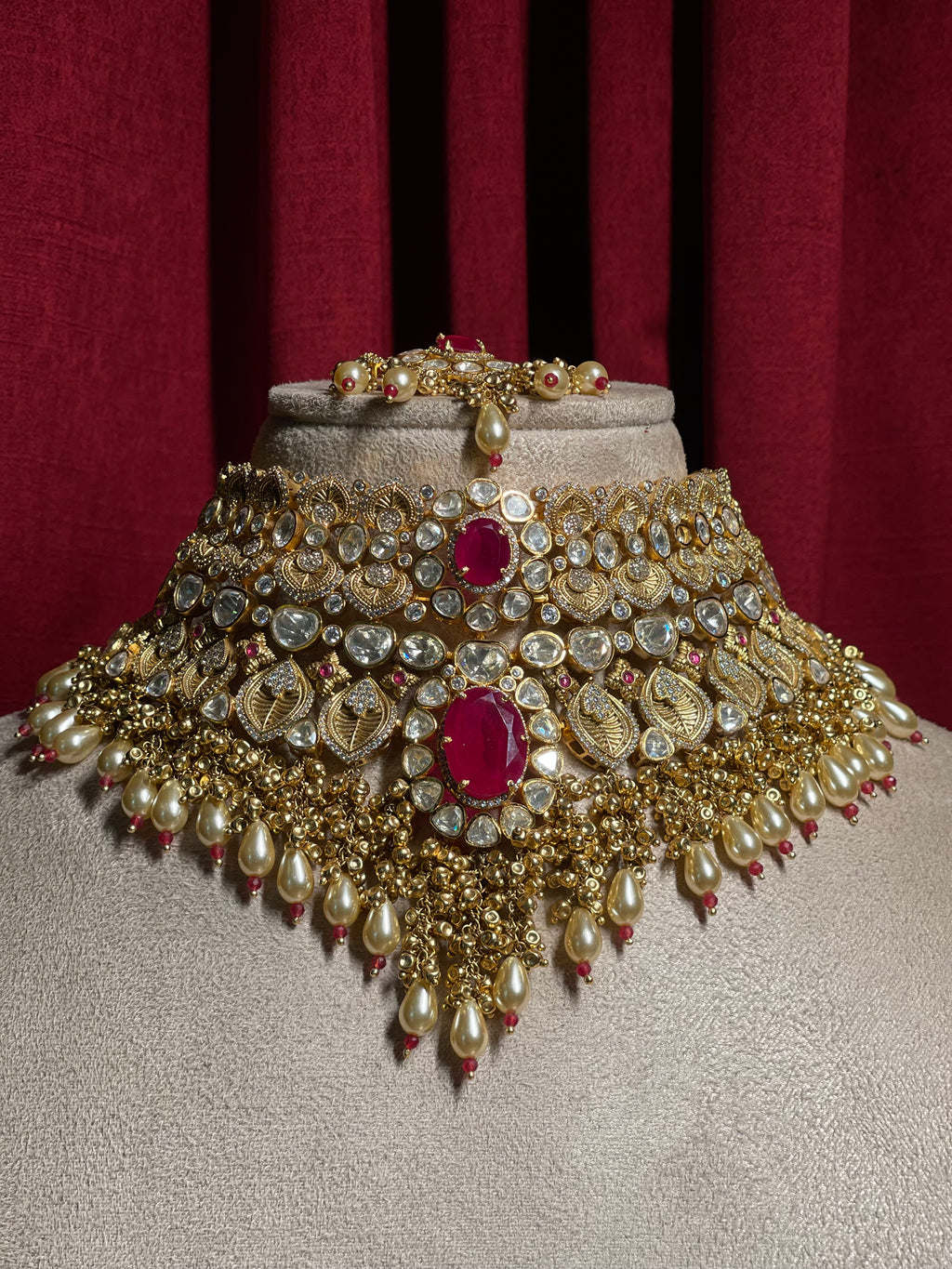 Ruby Polki Choker