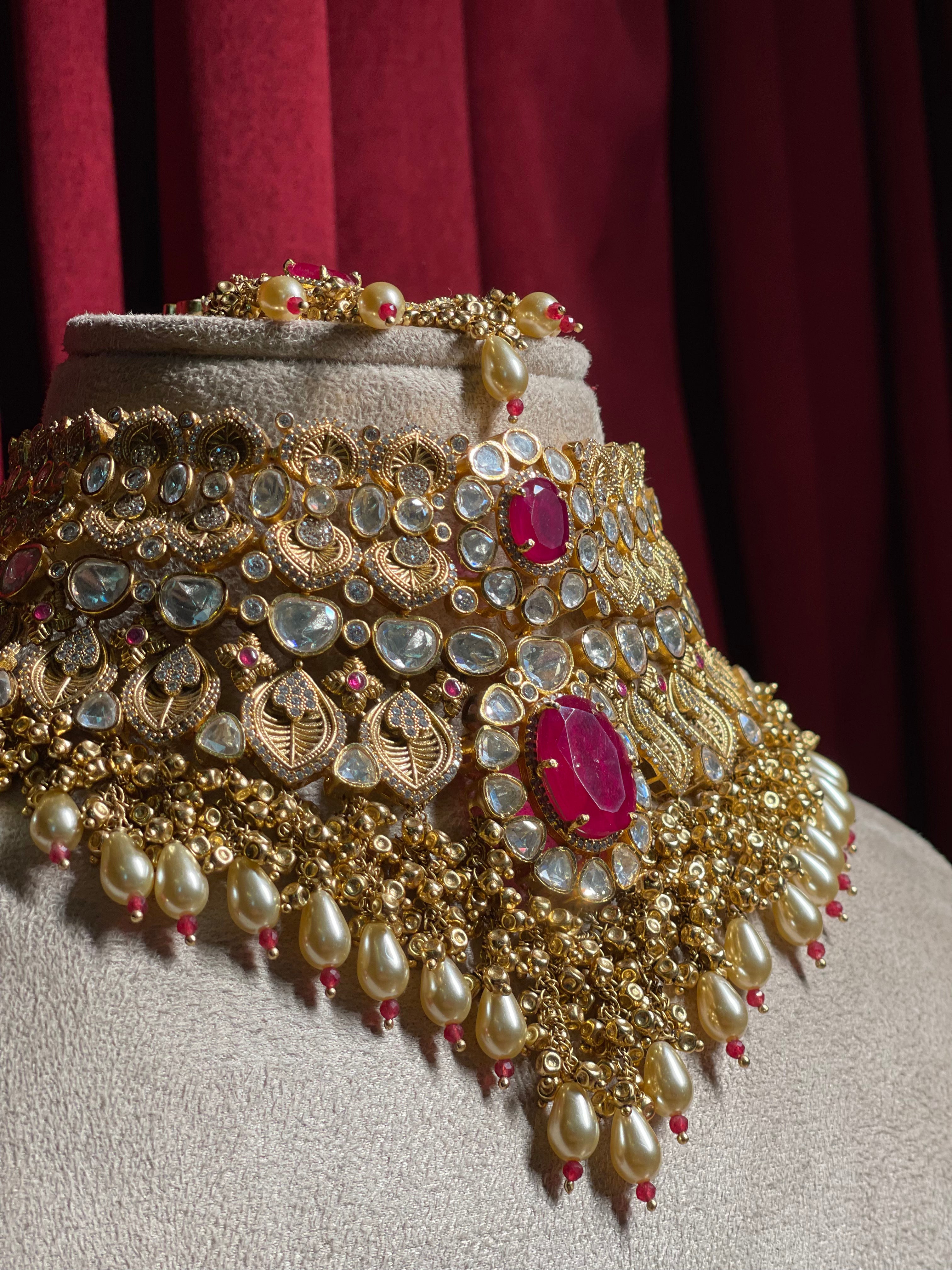 Ruby Polki Choker