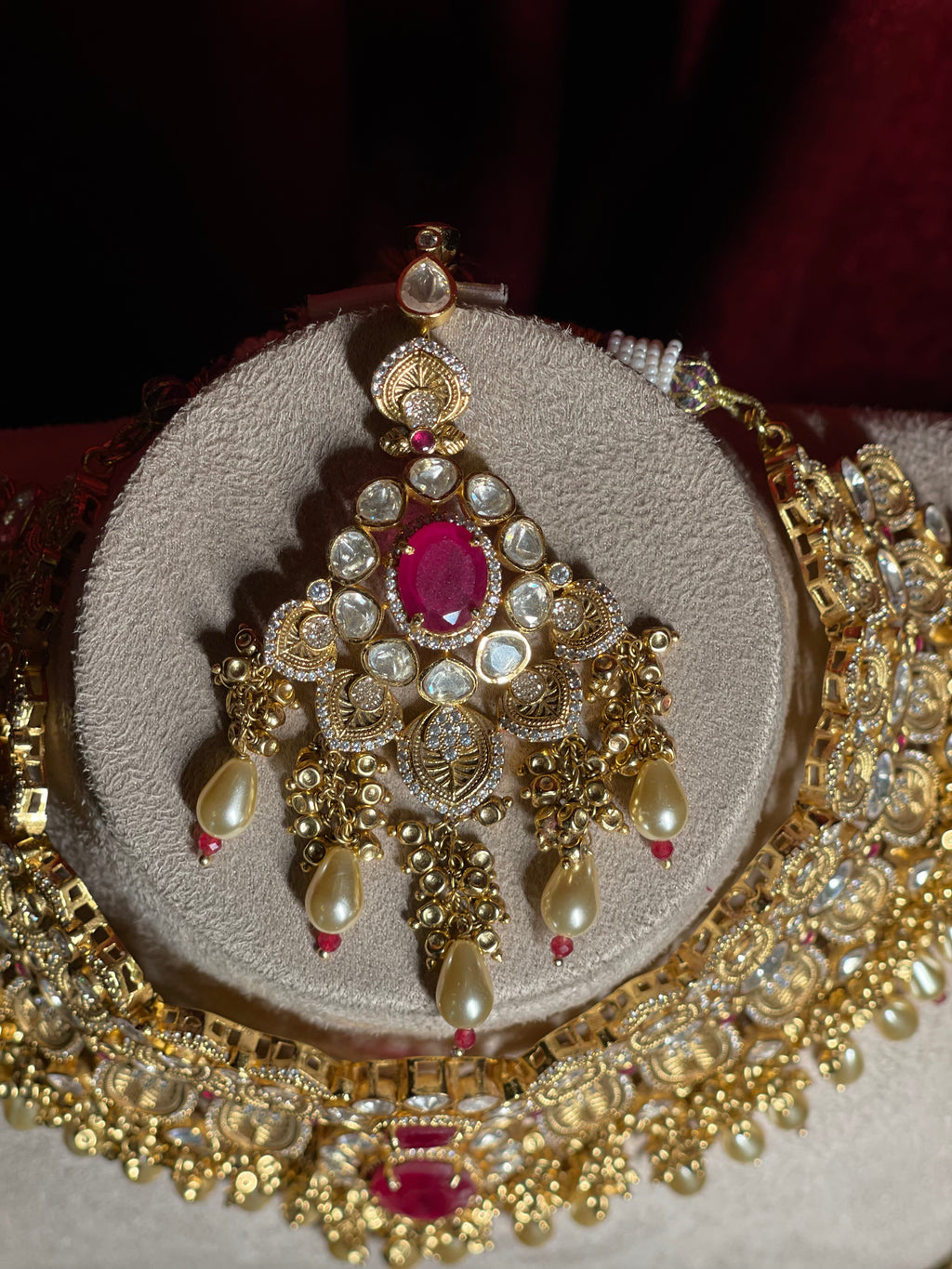 Ruby Polki Choker