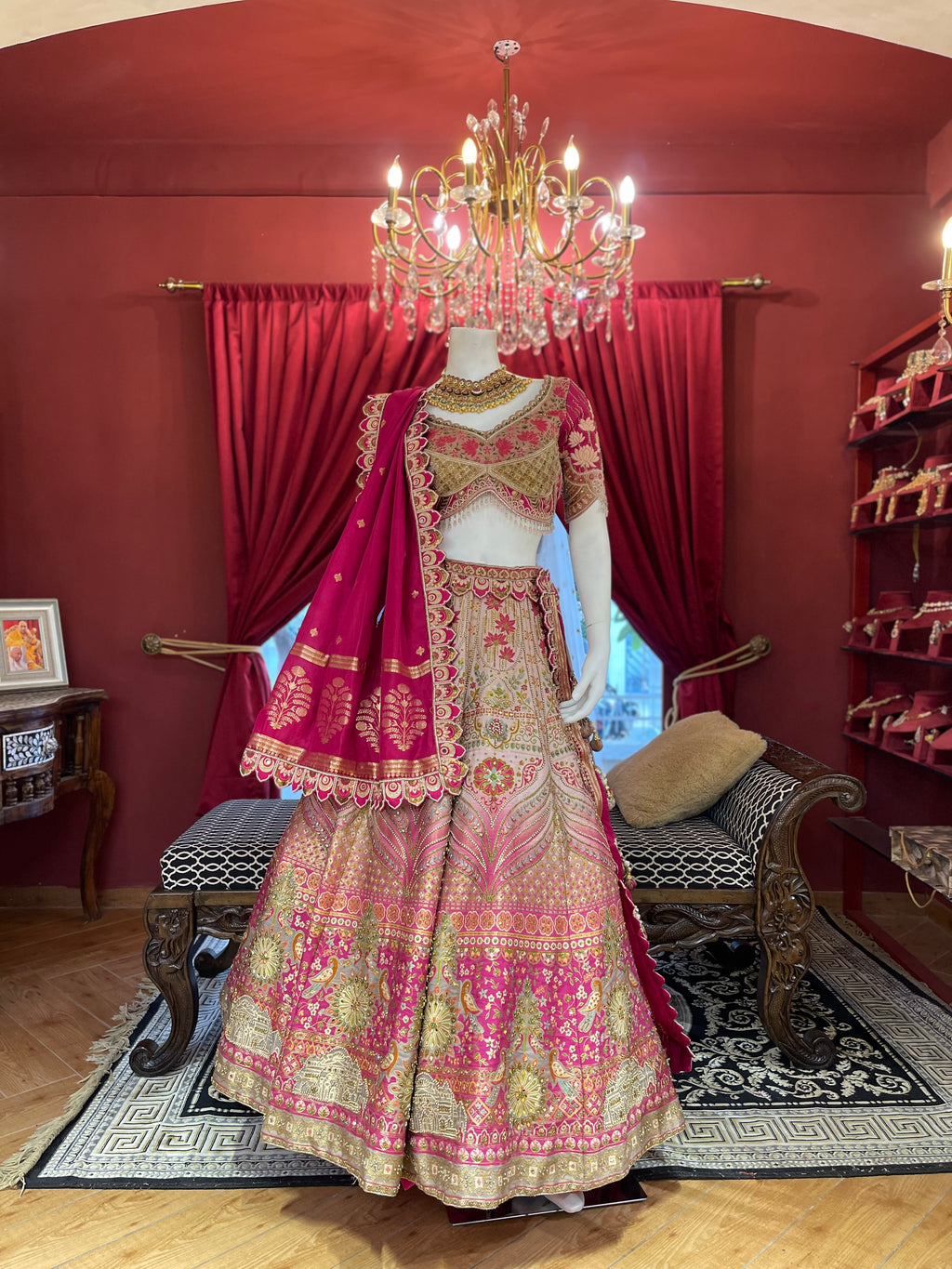 Rani Pink Lotus Lehenga