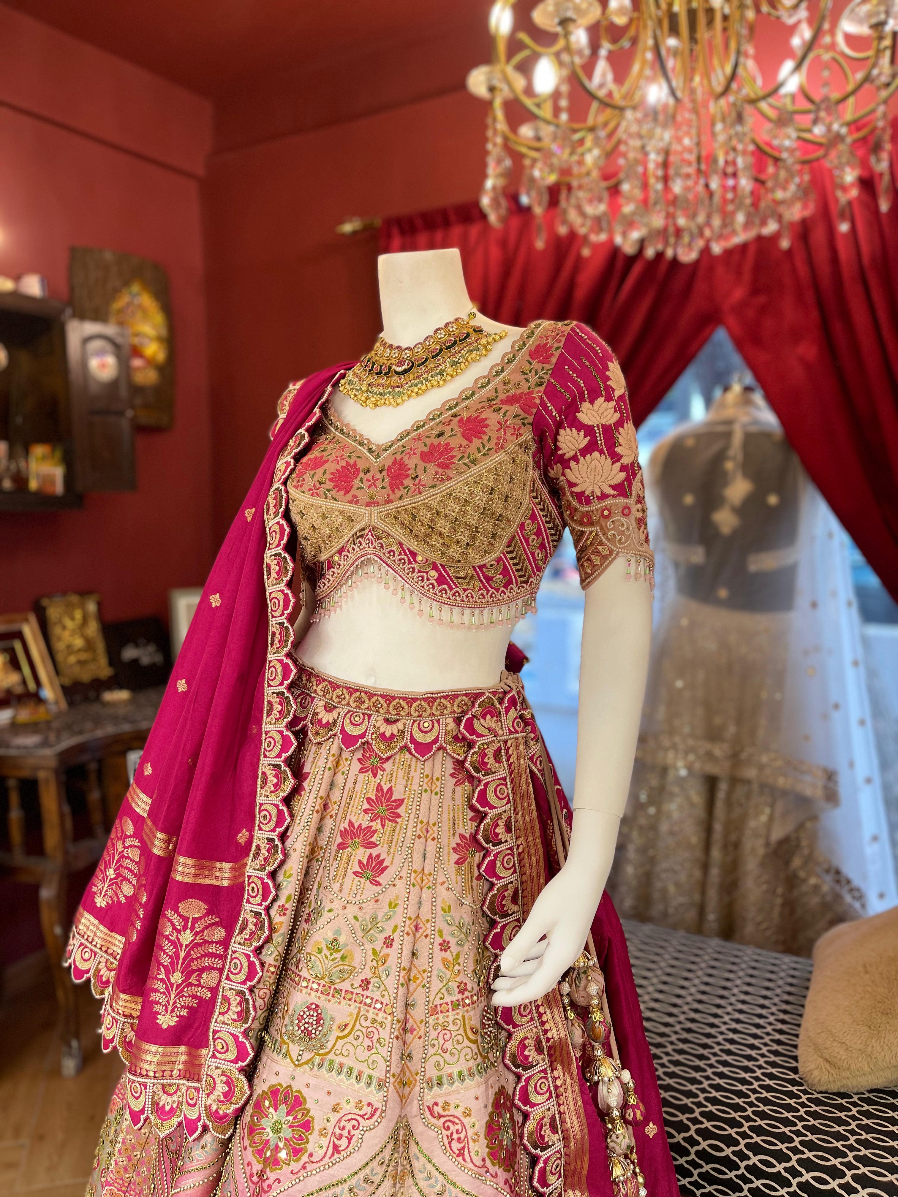 Rani Pink Lotus Lehenga
