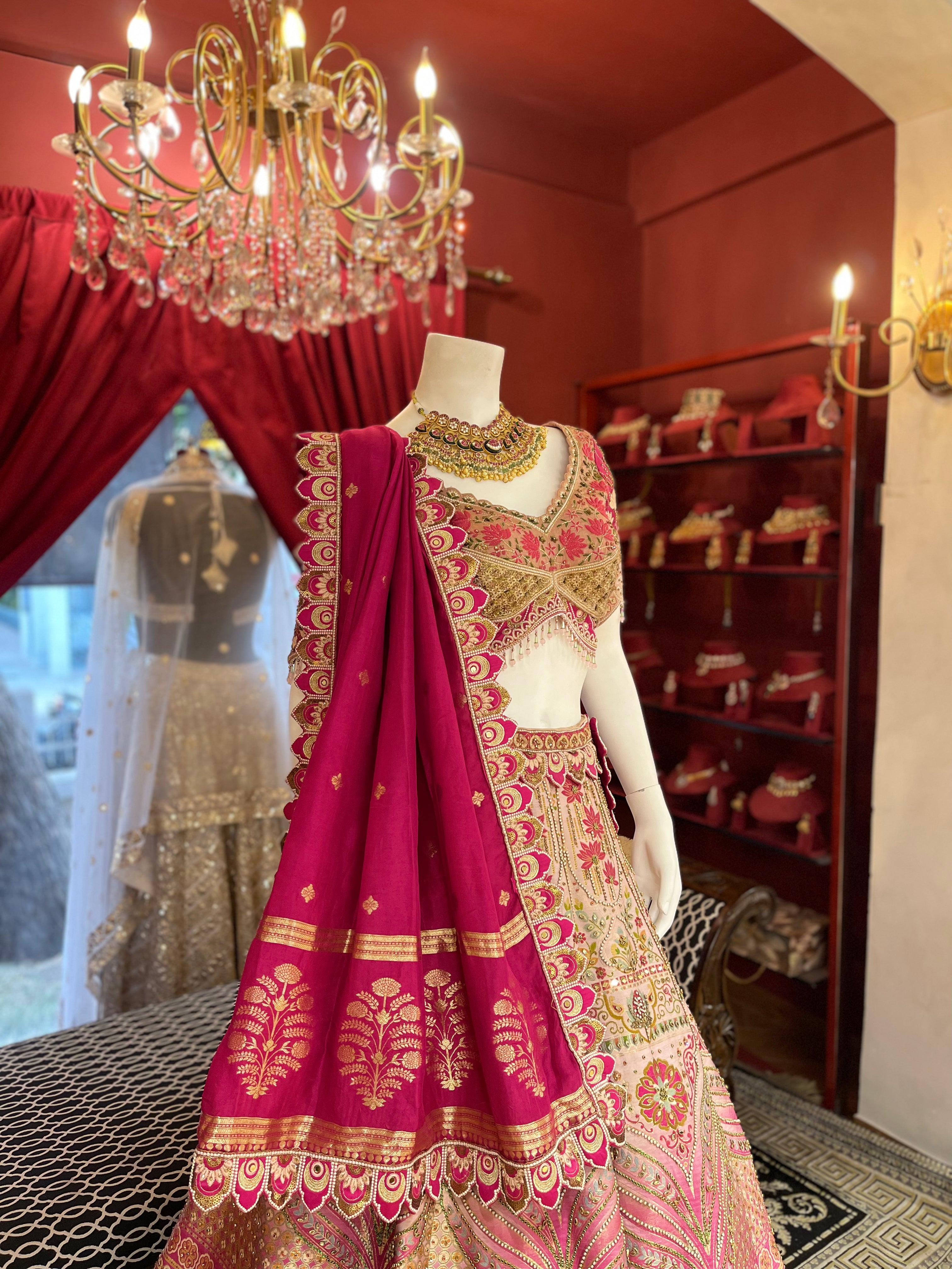 Rani Pink Lotus Lehenga