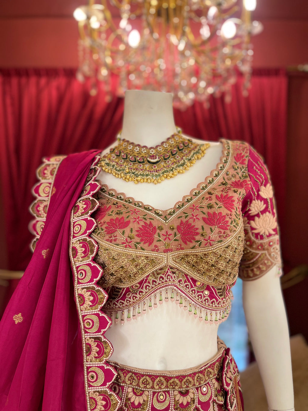 Rani Pink Lotus Lehenga
