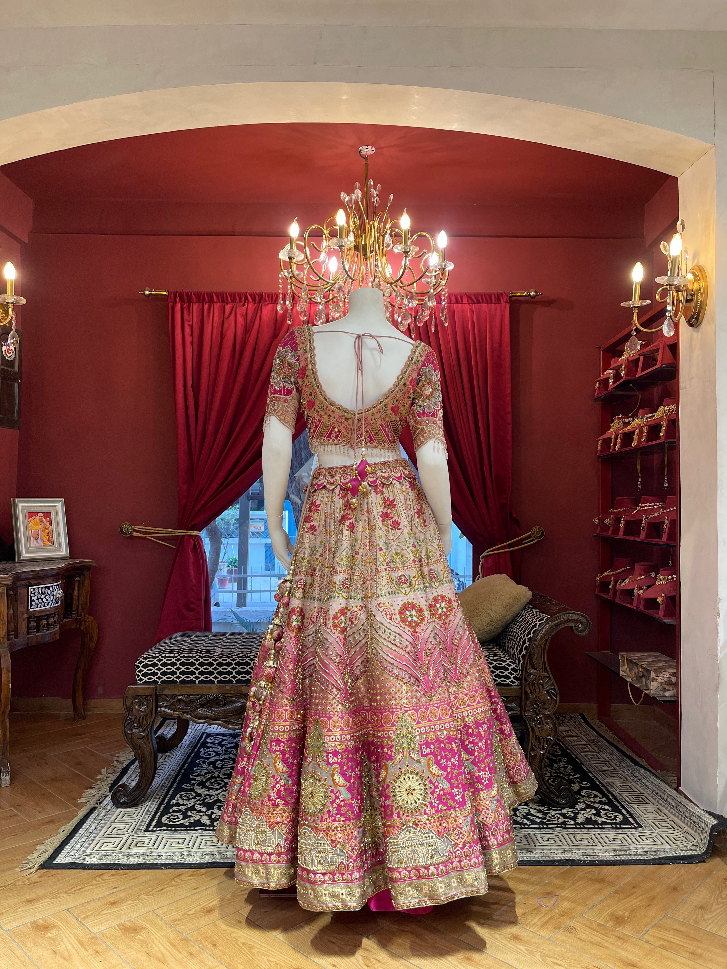 Rani Pink Lotus Lehenga