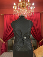 Olive Green Tuxedo With asymmetrical Vest