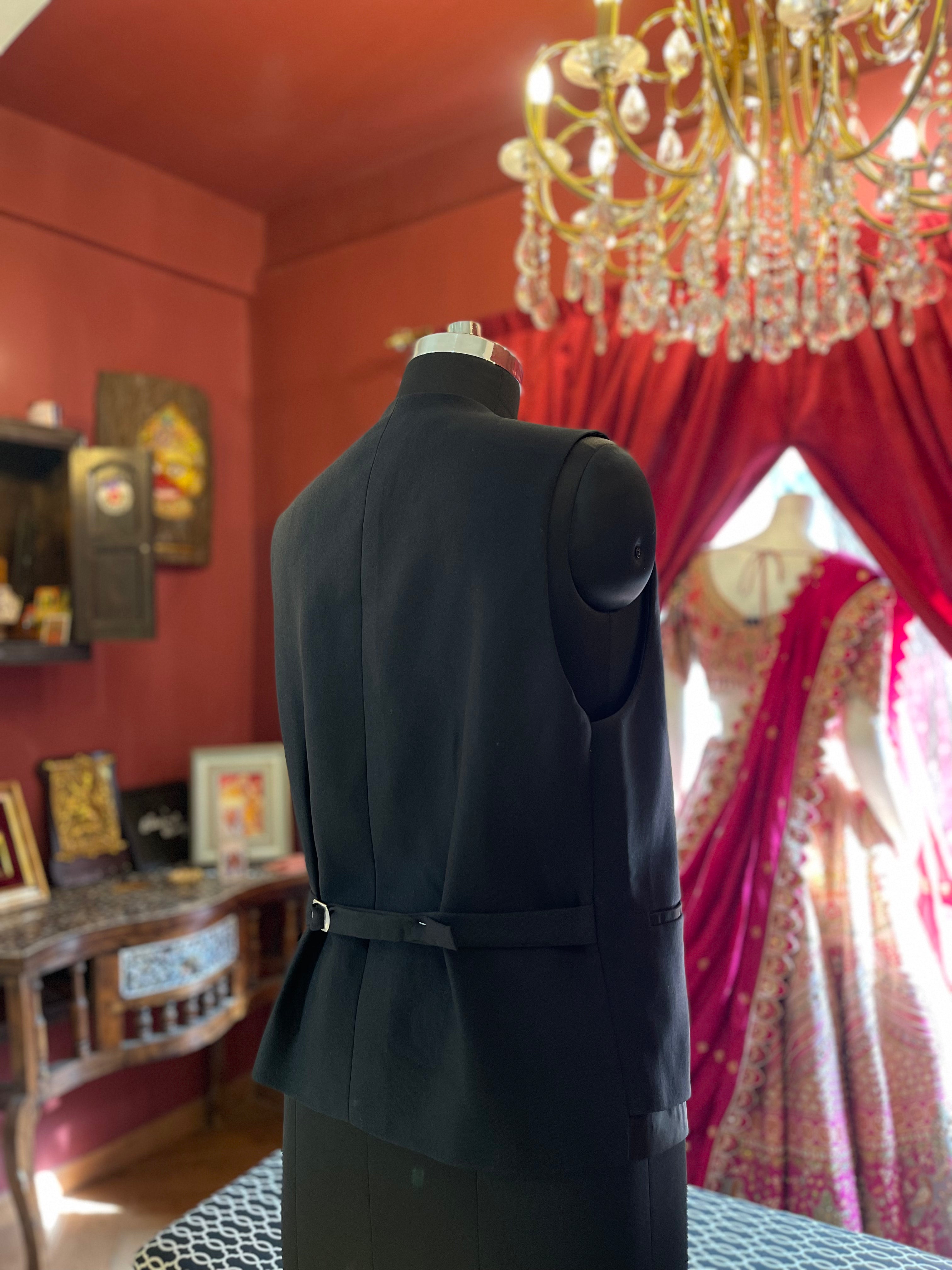 Bottle Green Tuxedo with Adjustable Strap Vest