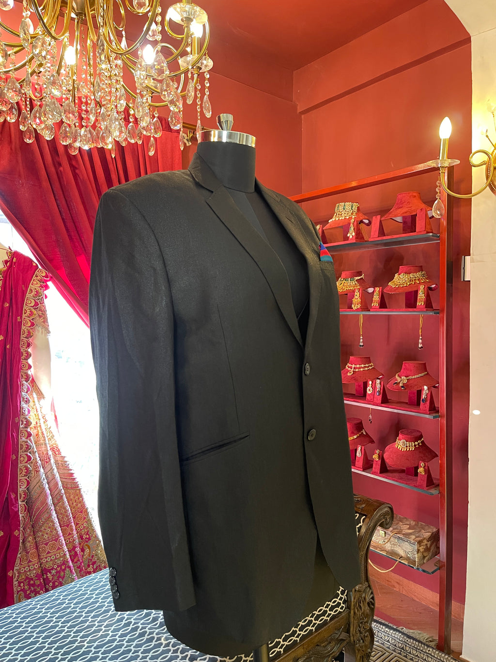 Bottle Green Tuxedo with Adjustable Strap Vest