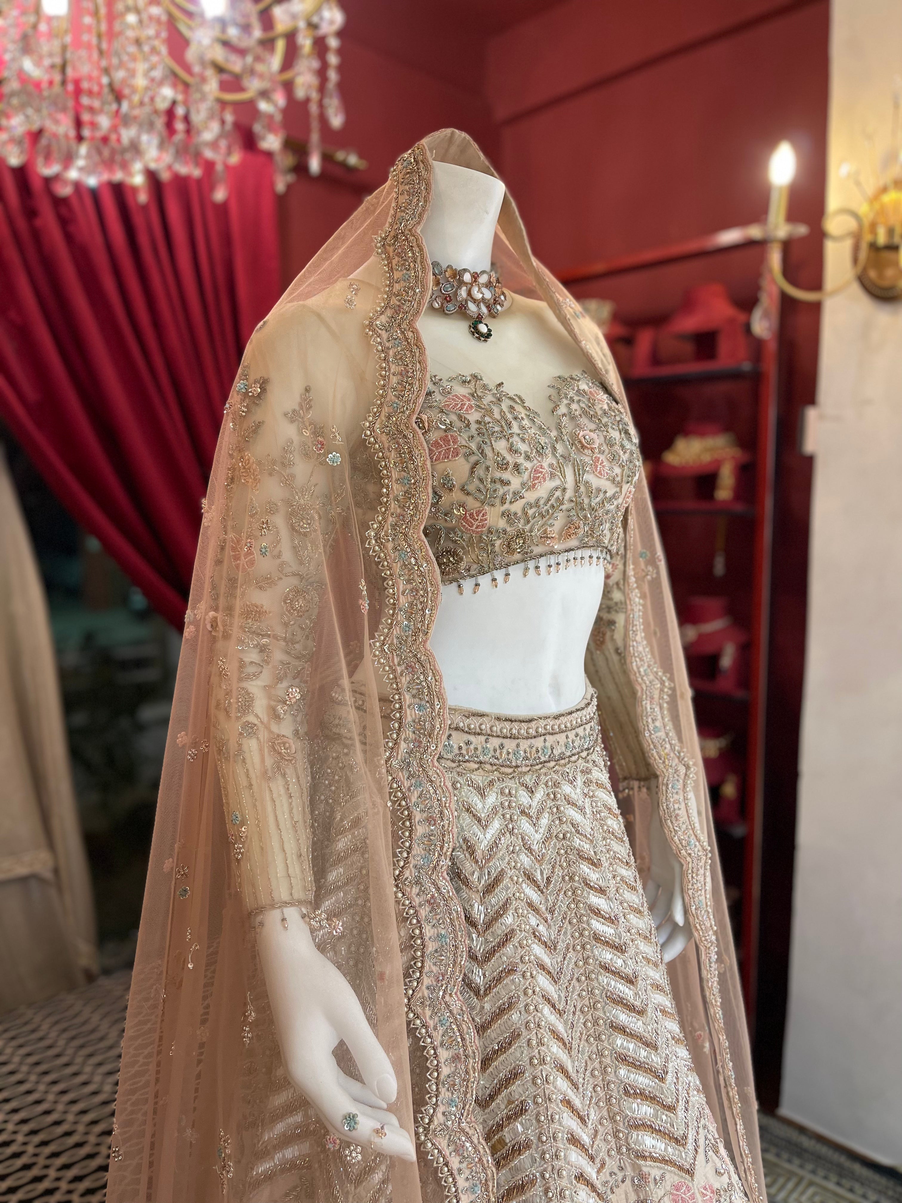 Rose Gold Bridal Radiance Lehenga
