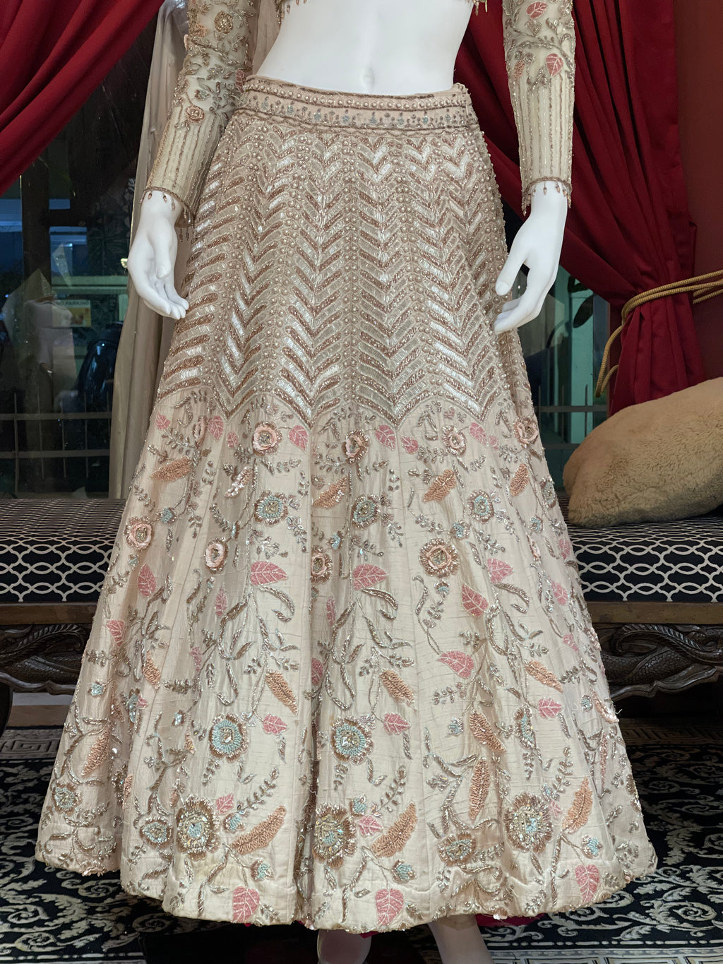 Rose Gold Bridal Lehenga