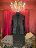 Black Kurta Set with Jacket