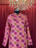 Bandhani Pink Kurta