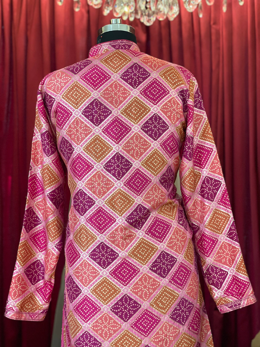Bandhani Pink Kurta