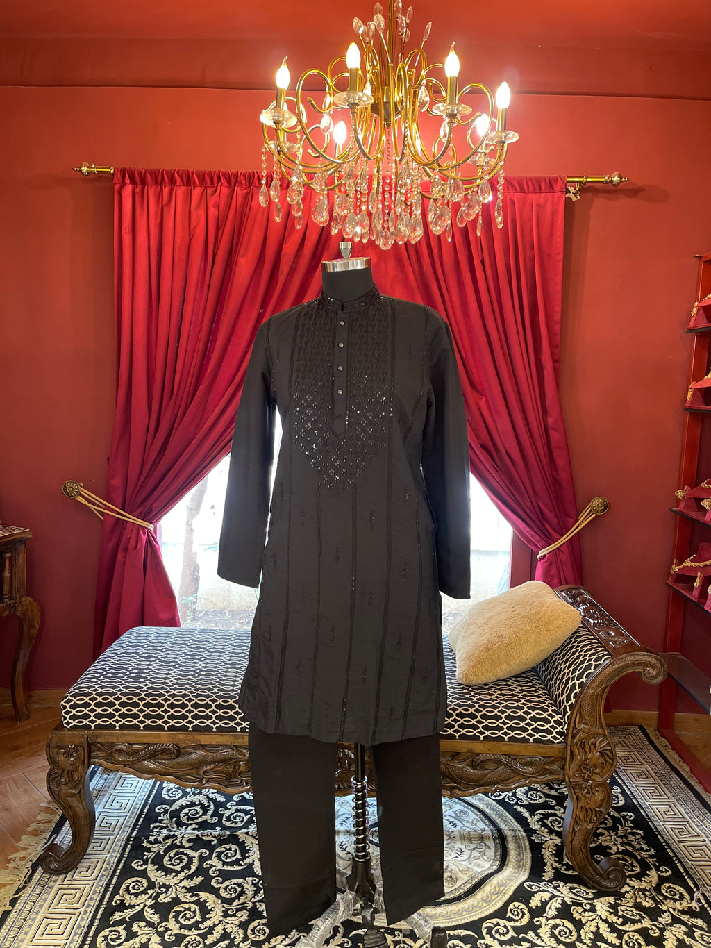 Black Kurta Set