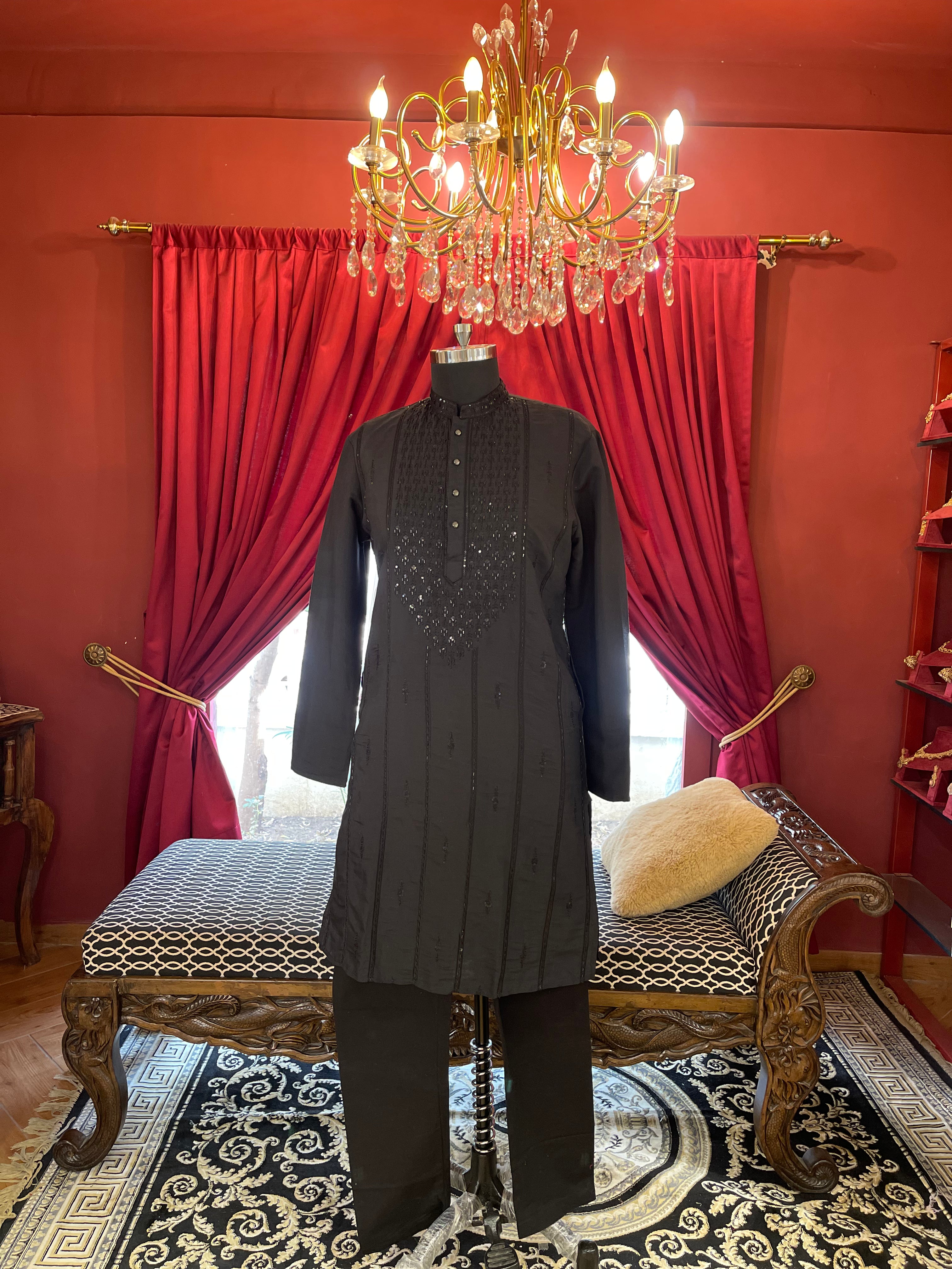 Black Kurta Set