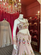 Pink Blossom Mirror Lehenga Set