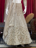 Ivory Work Lehenga Set