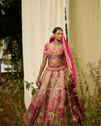 Rani Pink Lotus Lehenga X Roohbab