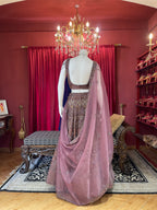 Mauve Dusk Sequin Bead Work Set