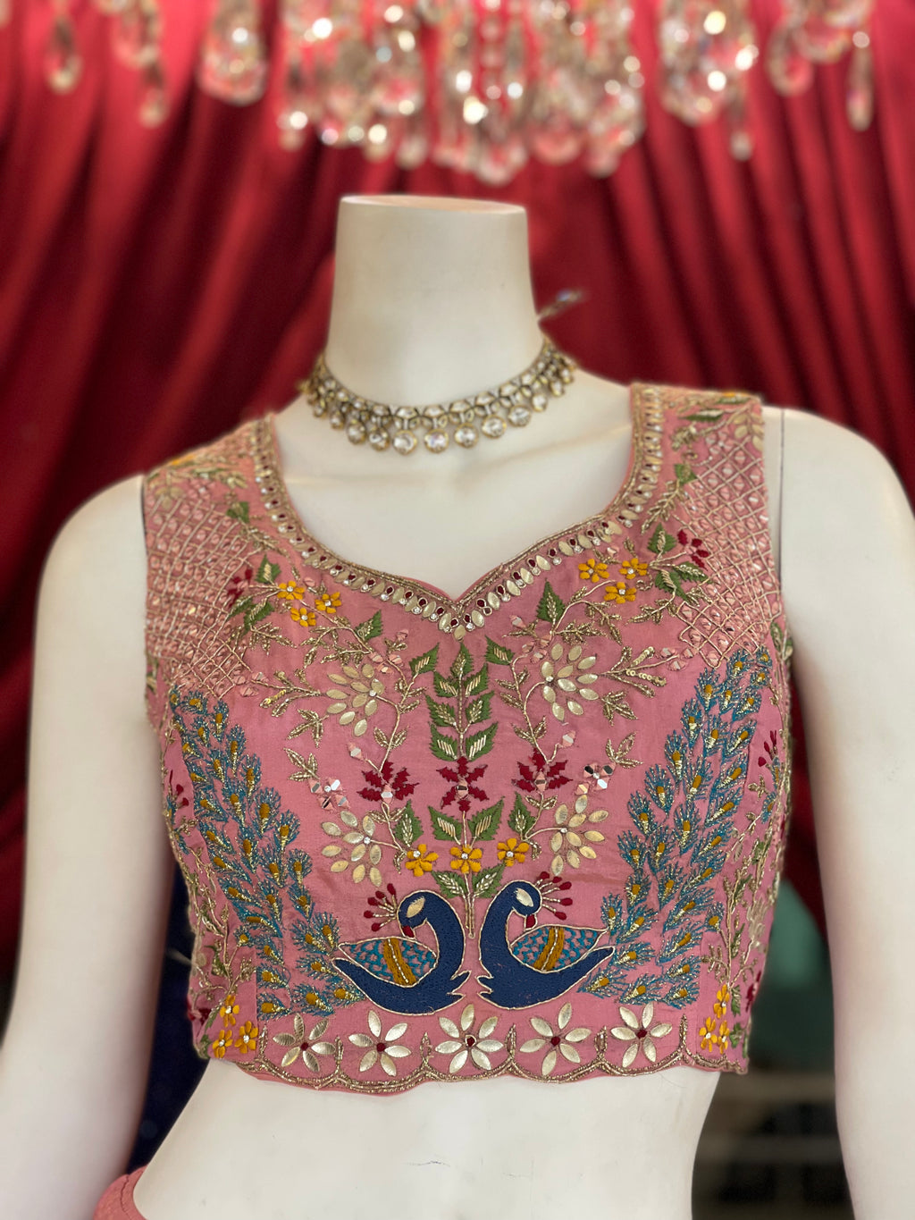 Pink Peacock Garden Lehenga X Devanshi
