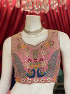 Pink Peacock Garden Lehenga X Devanshi