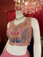 Pink Peacock Garden Lehenga X Devanshi
