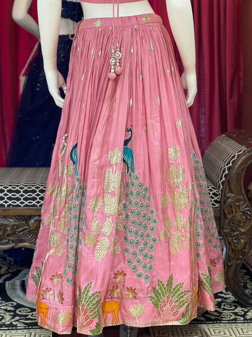 Pink Peacock Garden Lehenga X Devanshi