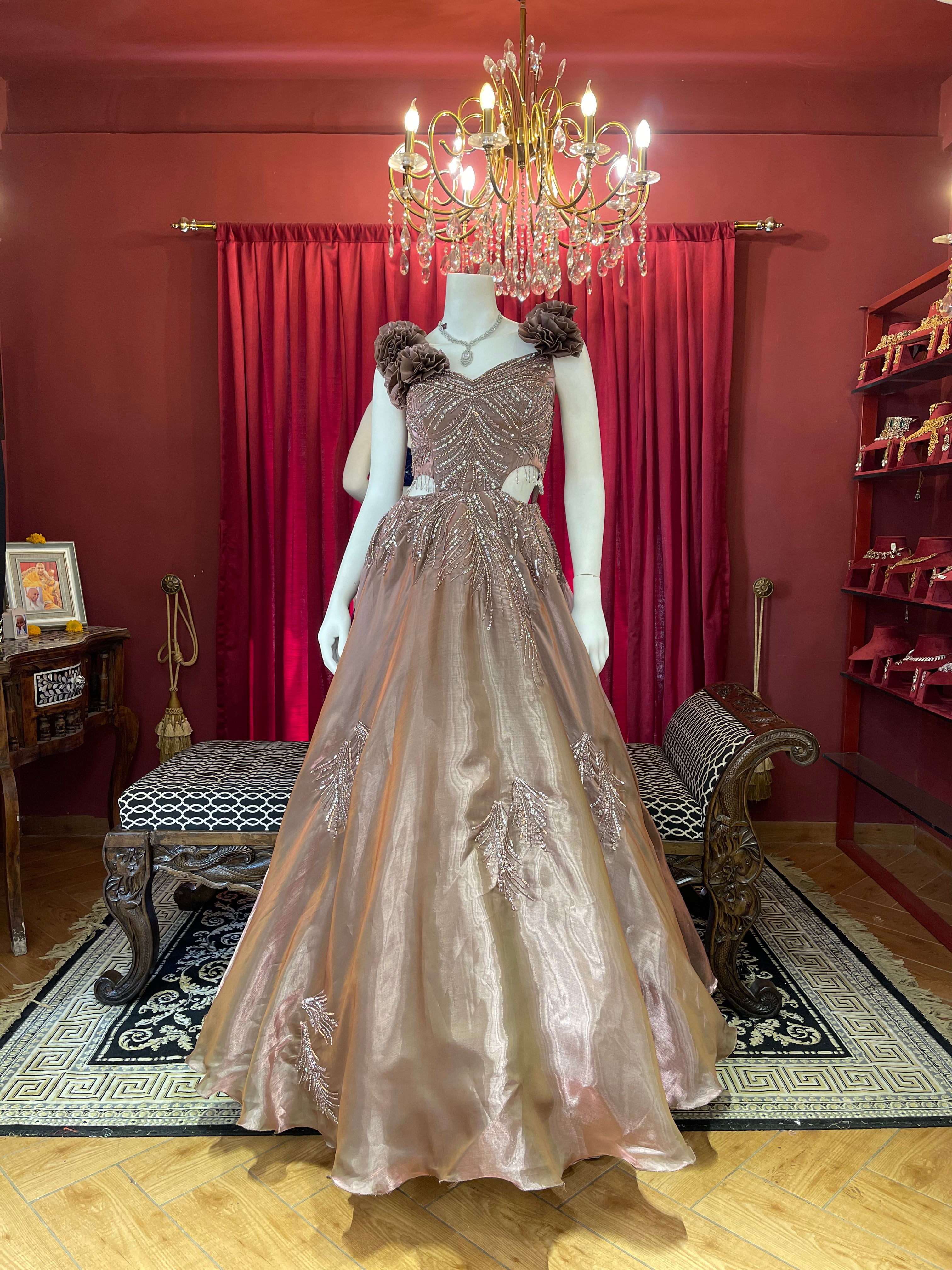 Stardust Flower Ball Gown