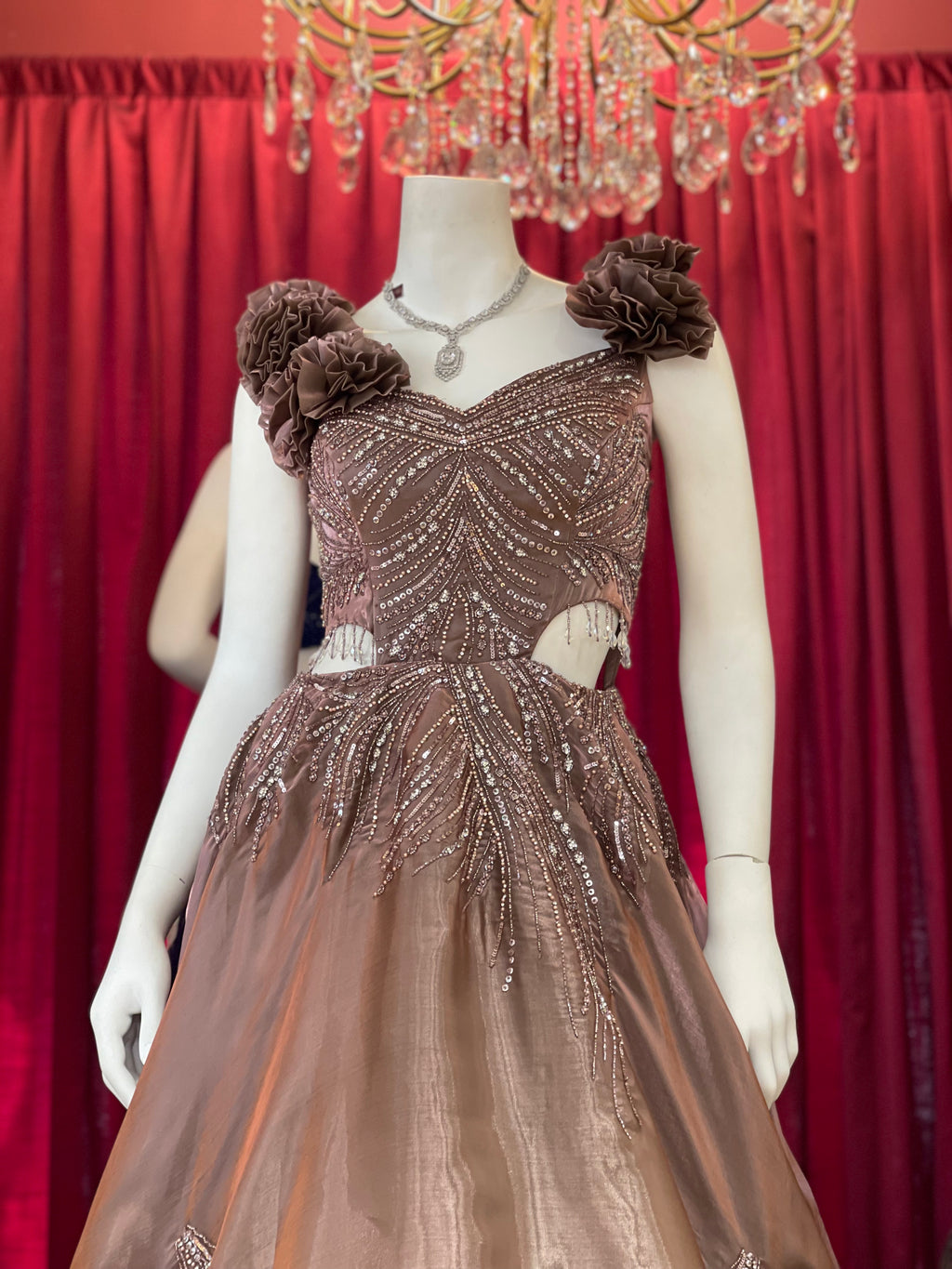Stardust Flower Ball Gown