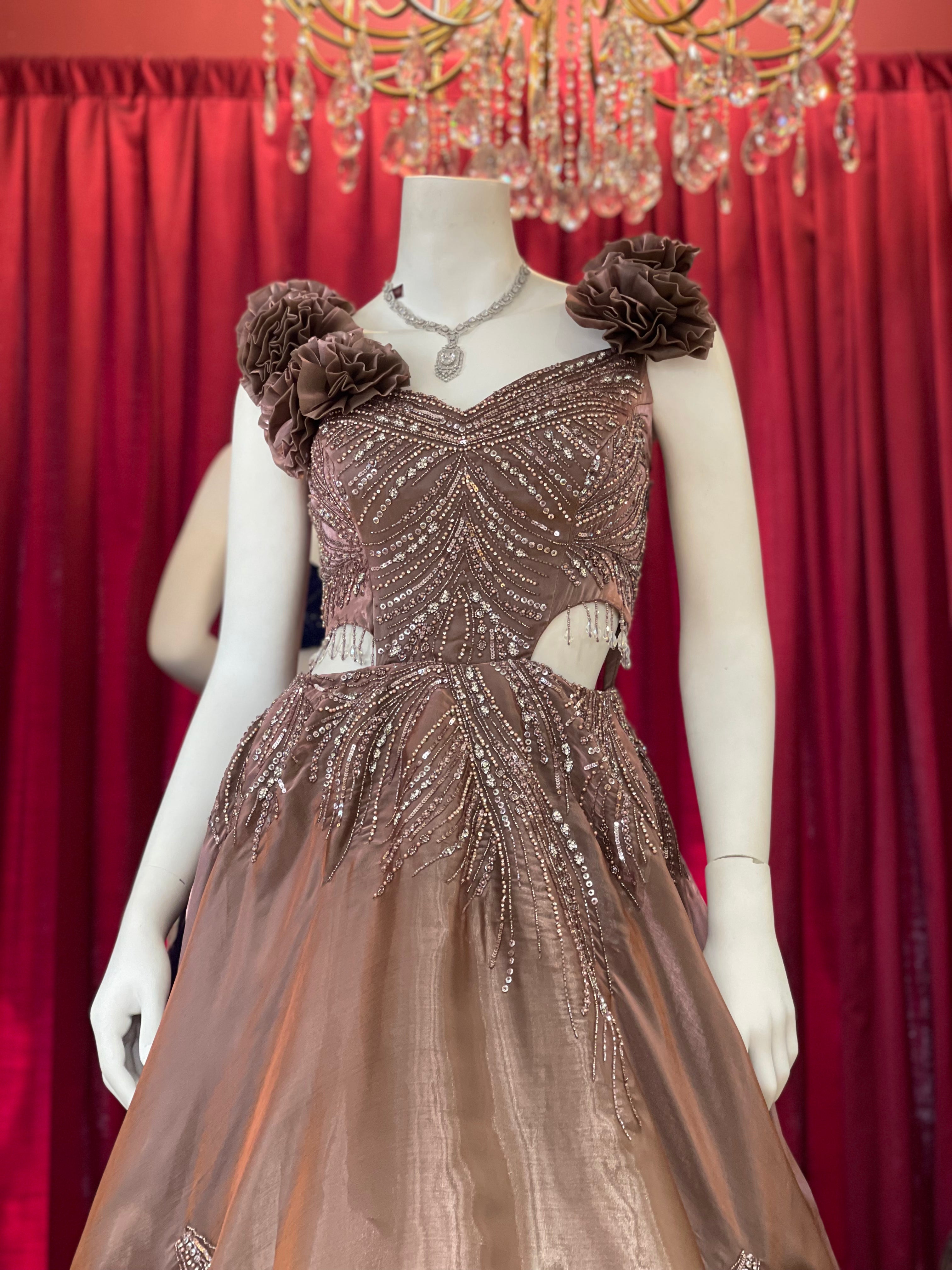 Stardust Flower Ball Gown