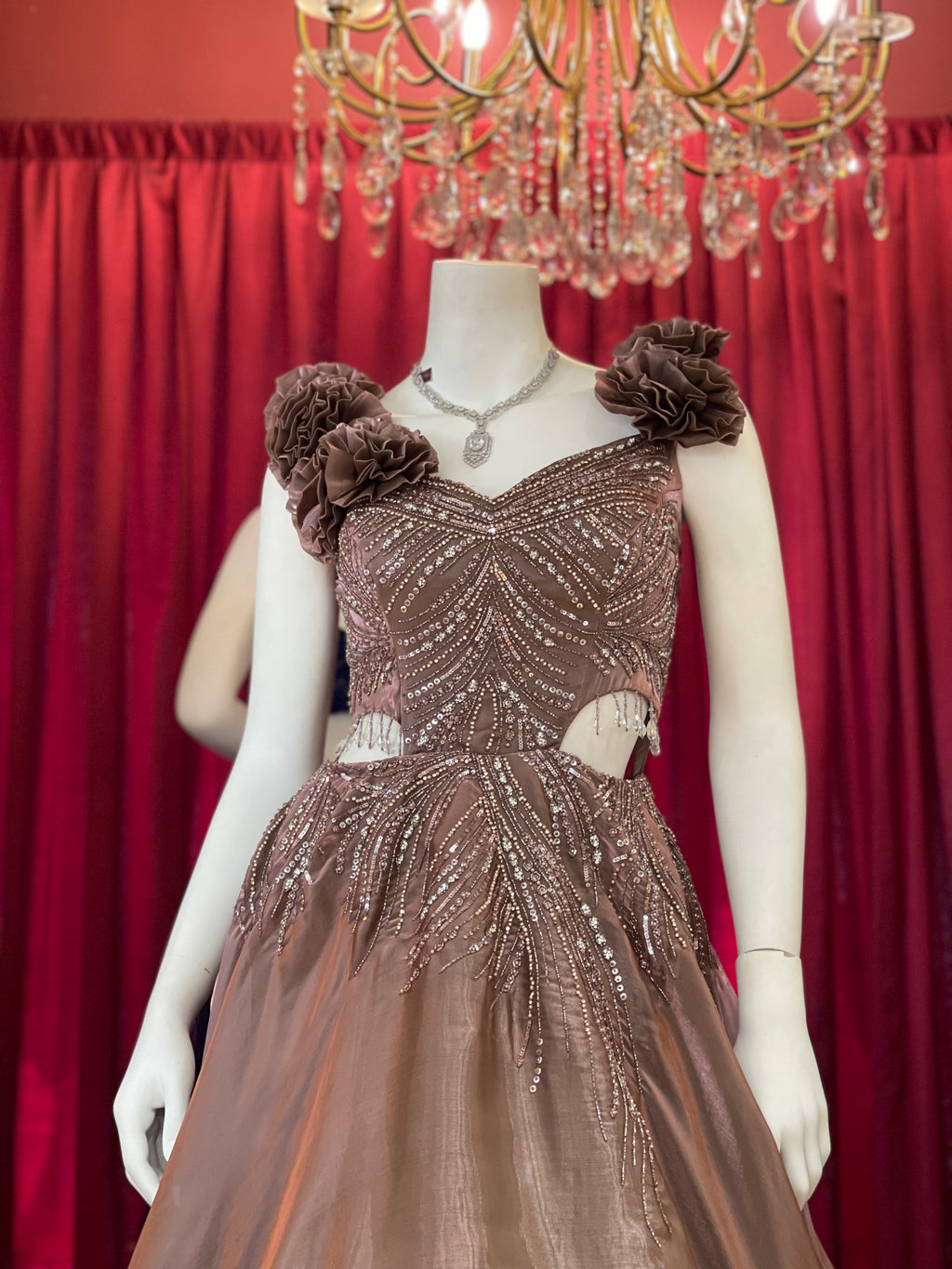 Stardust Flower Ball Gown