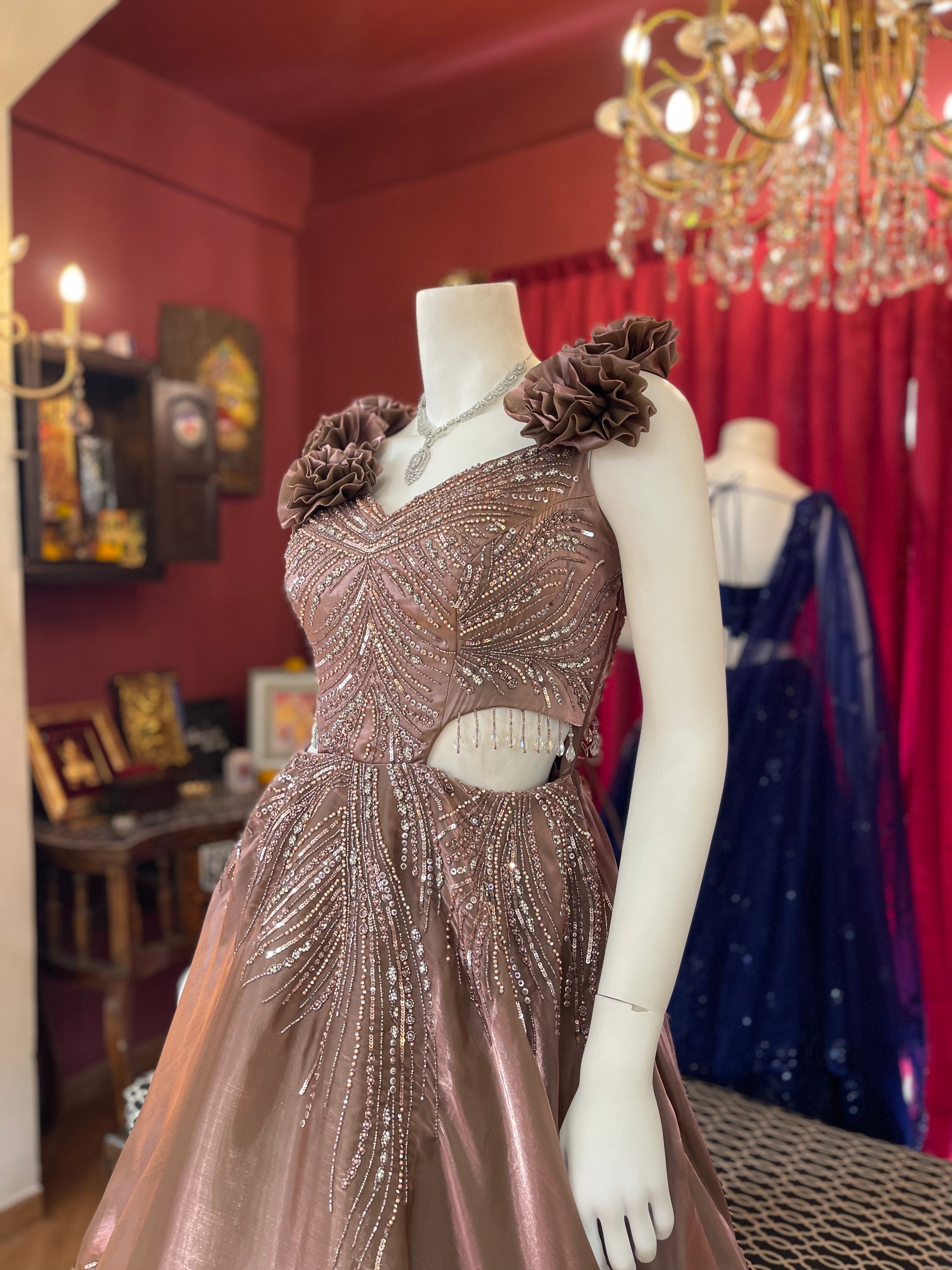 Stardust Flower Ball Gown