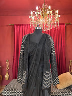 Midnight Drape with Statement Jacket
