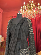 Midnight Drape with Statement Jacket