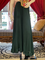 Green Mirror Work Plazzo Set