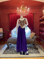 Purple Mirror Work Plazzo Set X Orepiya