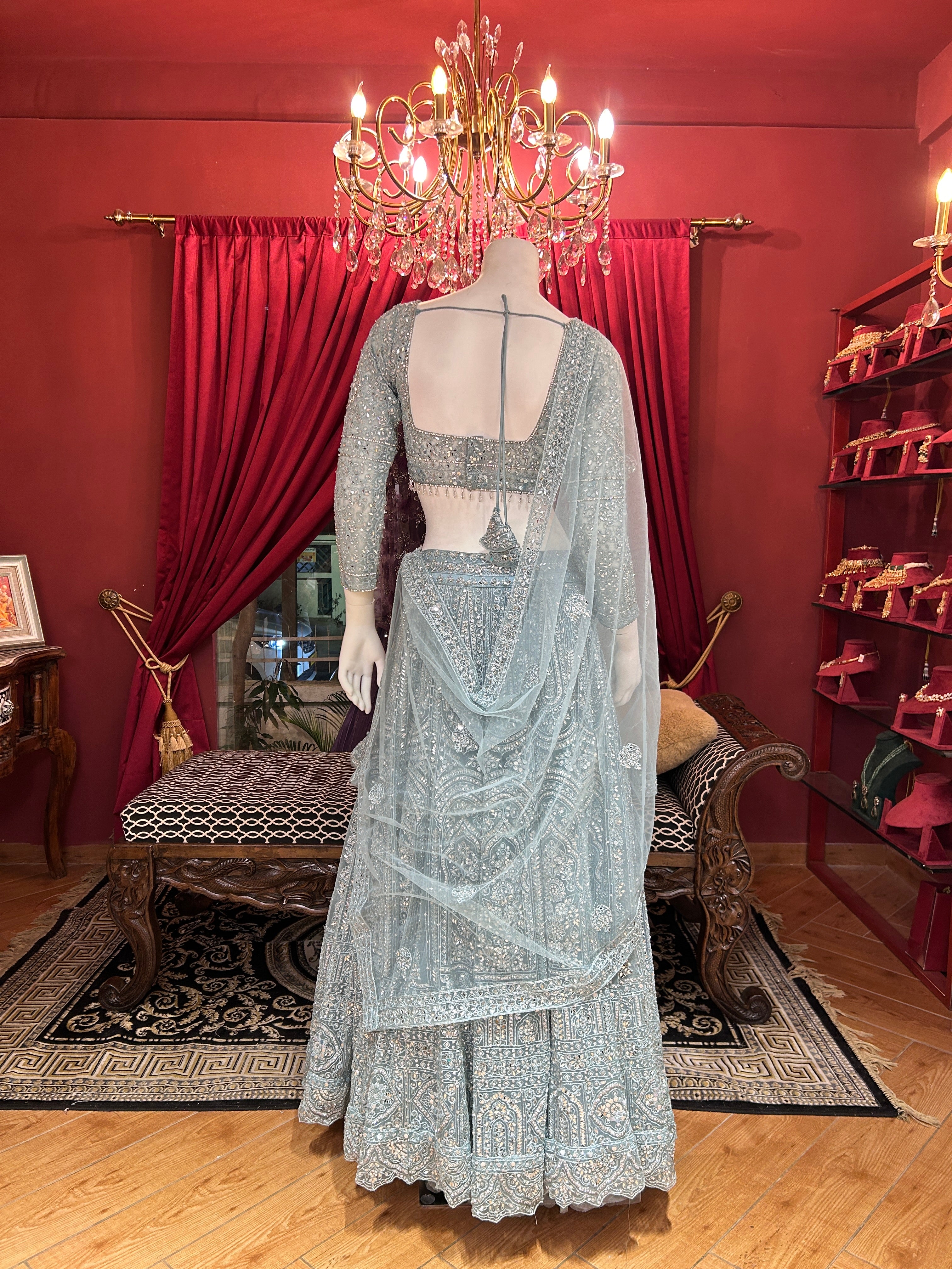 Pastel Blue Lehenga